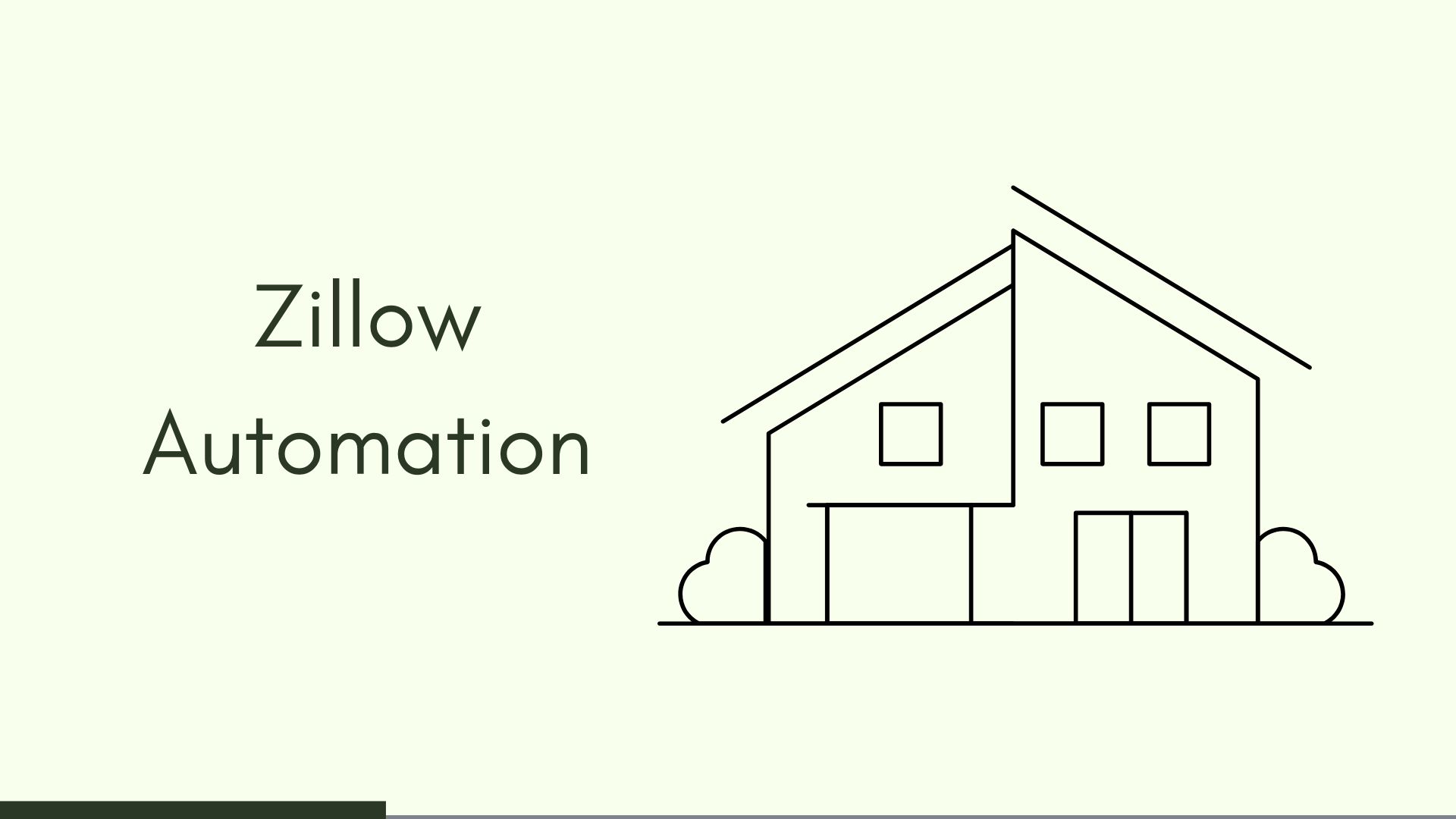 Zillow-Automation